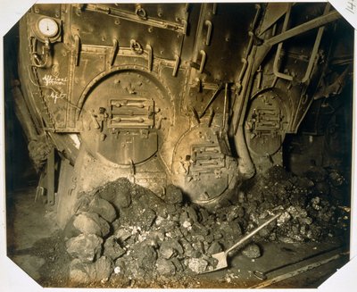 The stoking room of the RMS Aquitania by English Photographer